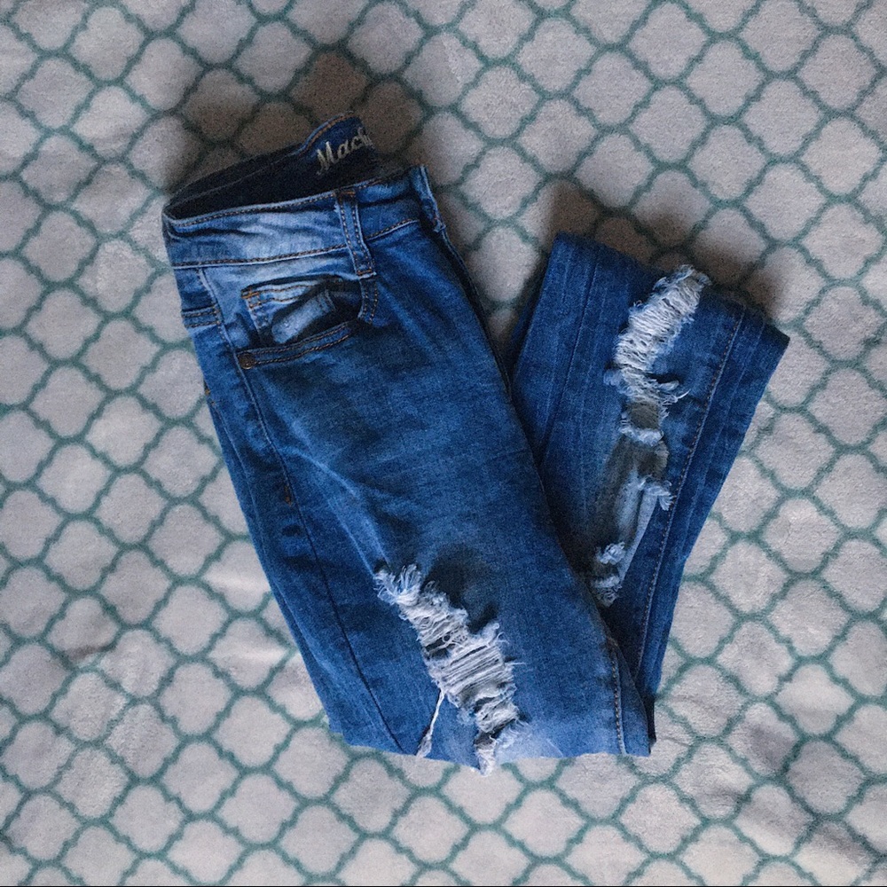 Machine Pour Neuf Mode Jeans (Distressed)